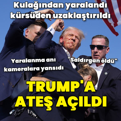 Trump'ın mitinginde ateş açıldı