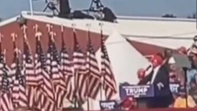 Bir başka açıdan saldırı anı...