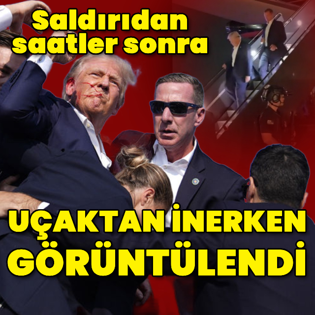 Suikast girişiminden saatler sonra görüntülendi