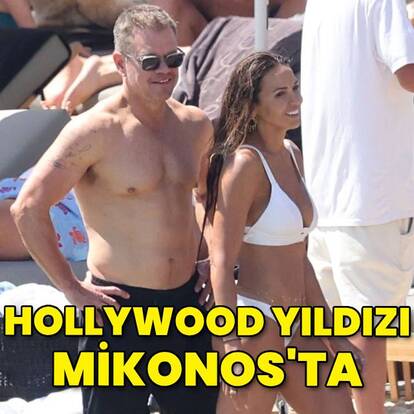 Hollywood yıldızı Ege kıyısında