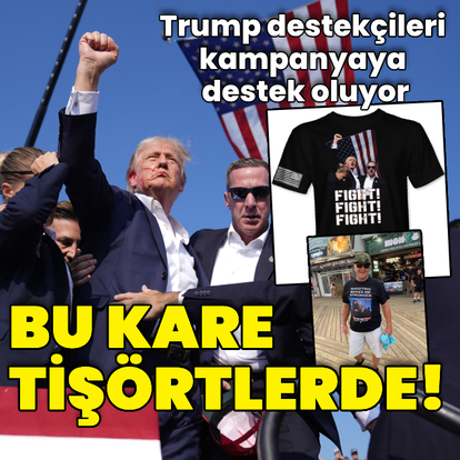 Trump'ın o fotoğrafı tişörtlere basıldı