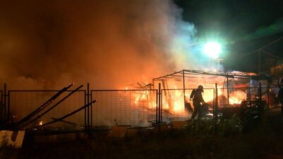 Sancaktepe'de kümes yangını: 30 tavuk öldü