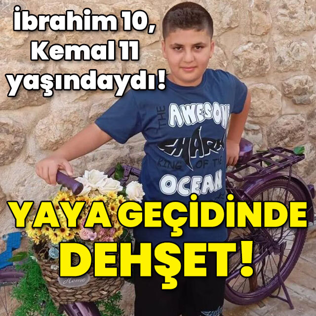 İbrahim 10, Kemal 11 yaşındaydı! Yaya geçidinde dehşet!