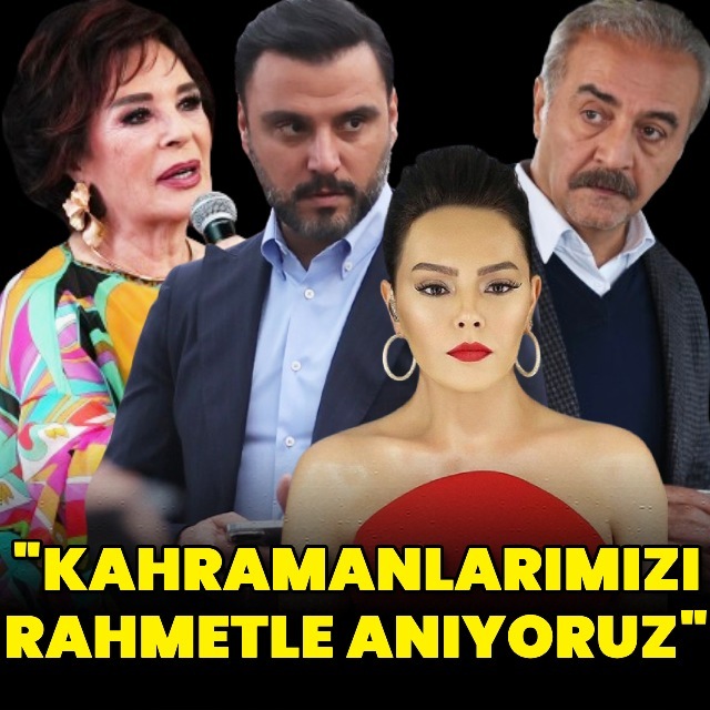 "Şehitlerimizi rahmetle anıyoruz"