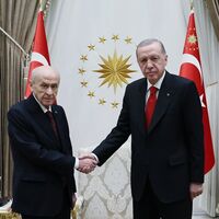 Erdoğan, Bahçeli ile görüştü