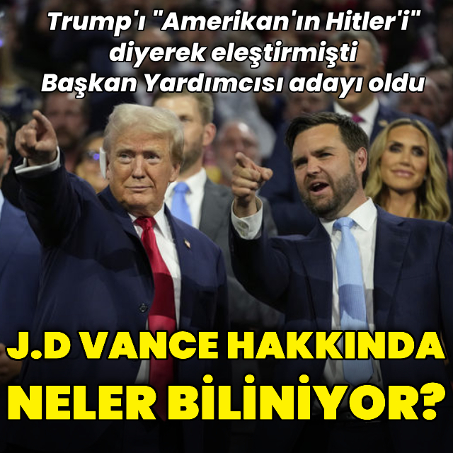 Trump'ın başkan yardımcısı adayı J.D Vance kim?