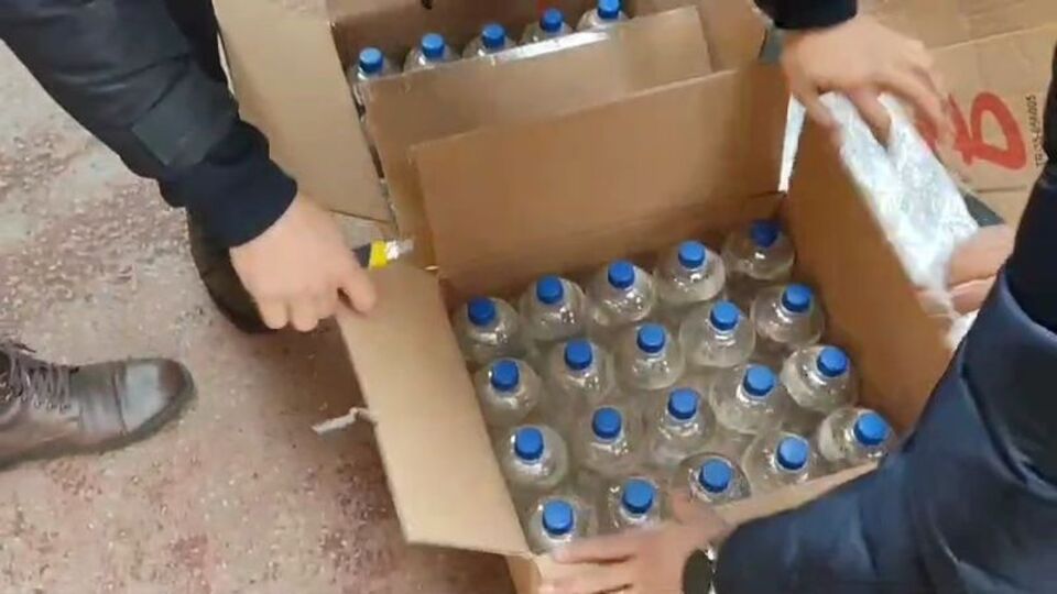3 bin litre sahte alkol ele geçirildi!