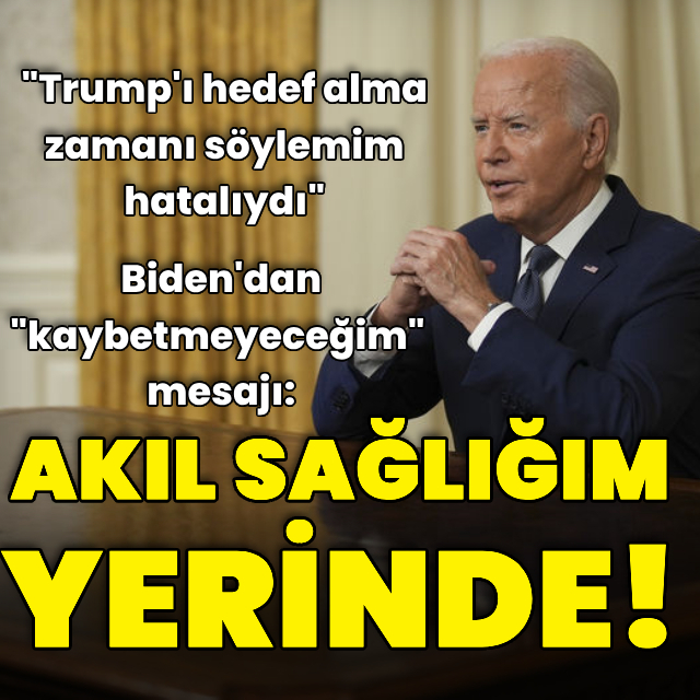 Biden'dan "kaybetmeyeceğim" mesajı