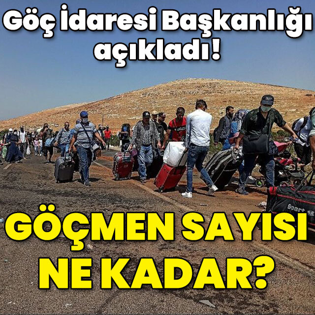 Türkiye'deki göçmen sayısı açıklandı!