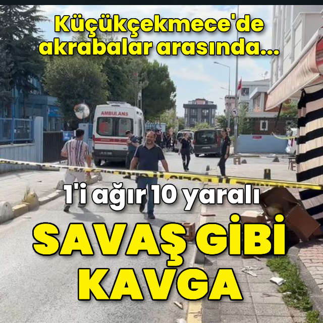 Akrabalar arasında silahlı kavga: 1’i ağır 10 yaralı