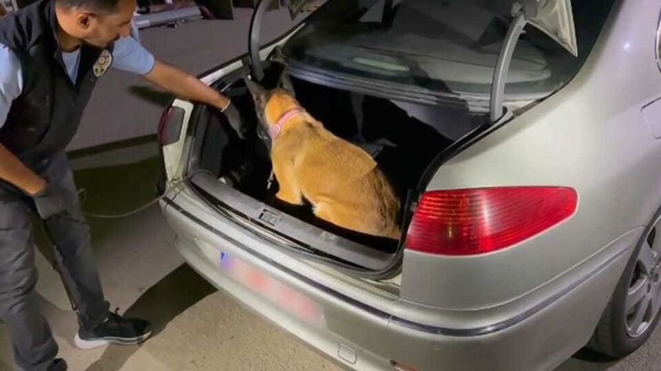 Otomobilden 19 kilo uyuşturucu çıktı