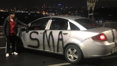 Köprüyü kapatmıştı! Tahliye edildi