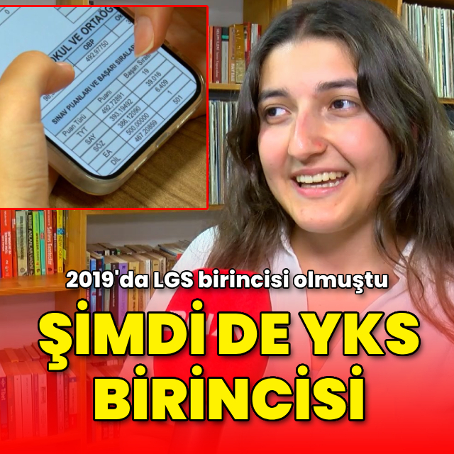 LGS birincisi olmuştu! Şimdi de YKS birincisi oldu