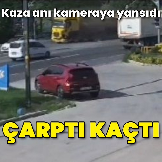 İki otomobile çarpıp kaçtı