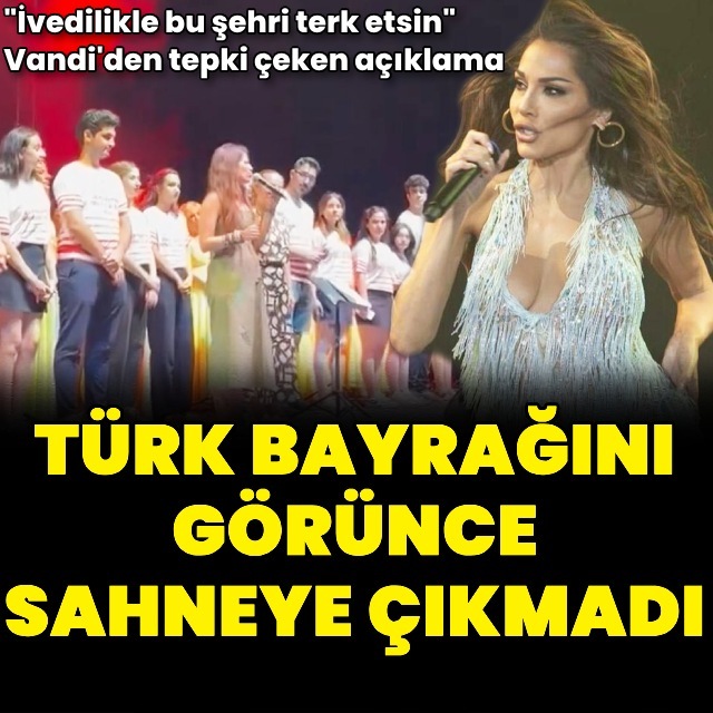 Türk bayrağını görünce çıkmadı