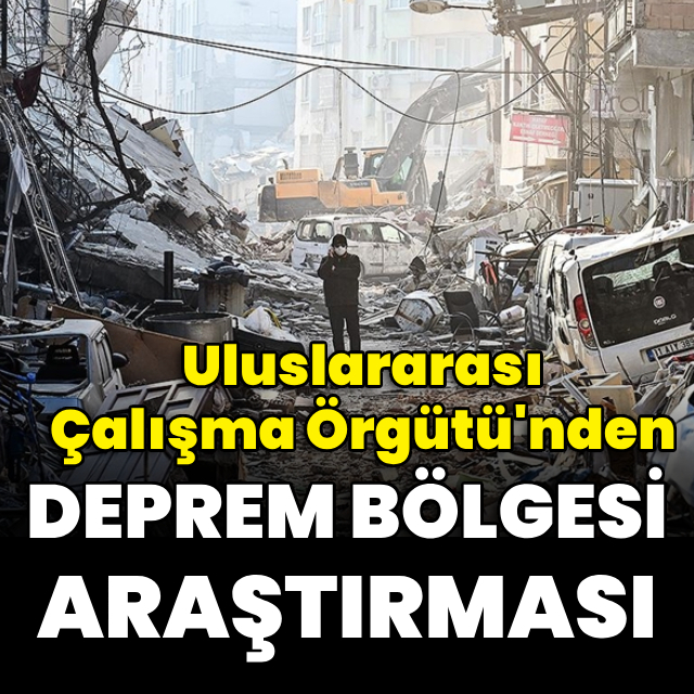 ILO’dan deprem bölgesi araştırması