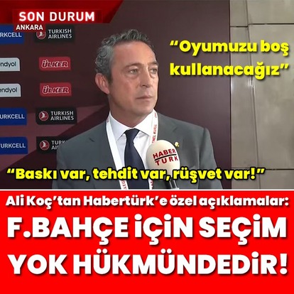 "Bu seçim yok hükmündedir"