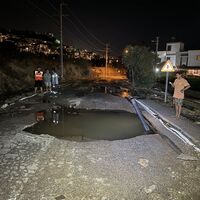 İçme suyu isale hattı patladı