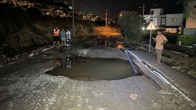 İçme suyu isale hattı patladı