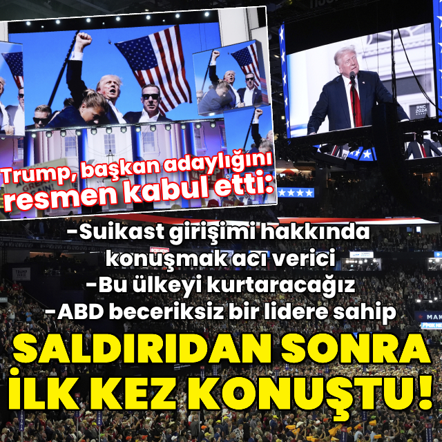 Trump saldırıdan sonra ilk kez konuştu!