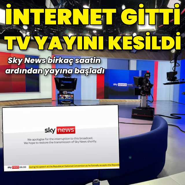 İnternet kesildi, Sky News yayını durdu