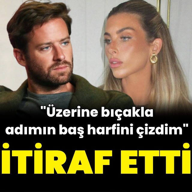 "Üzerine bıçakla adımın baş harfini çizdim"