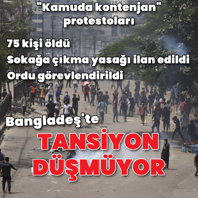 Bangladeş'te tansiyon düşmüyor
