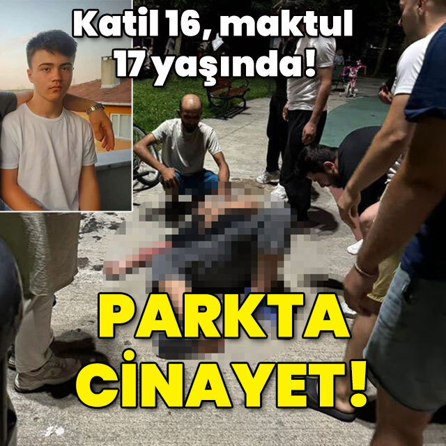 Katil 16, maktul 17 yaşında! Parkta cinayet!