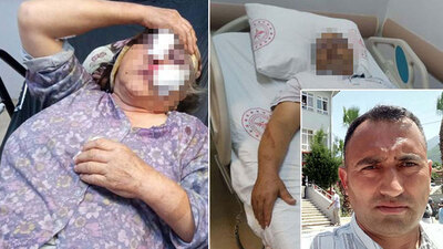 Kayınvalide ve kayınpedere damat dayağı!