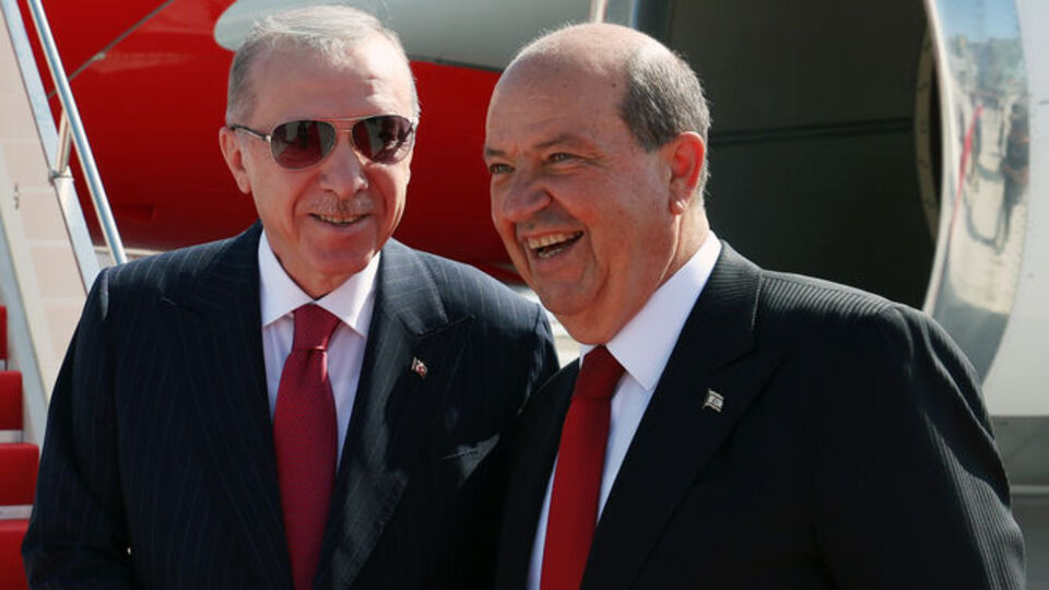 Cumhurbaşkanları Erdoğan ve Tatar'dan Kıbrıs mesajları!