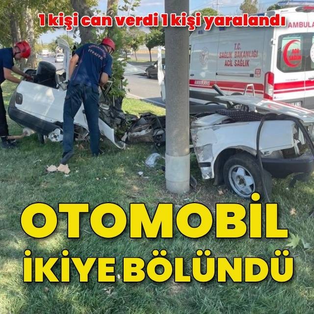 Otomobil ikiye bölündü!