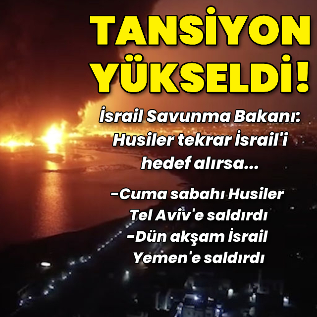 İsrail Yemen'e saldırdı: Peş peşe açıklamalar geldi!