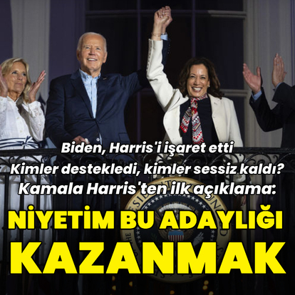 Biden Harris'i işaret etti: İlk açıklaması ne oldu?