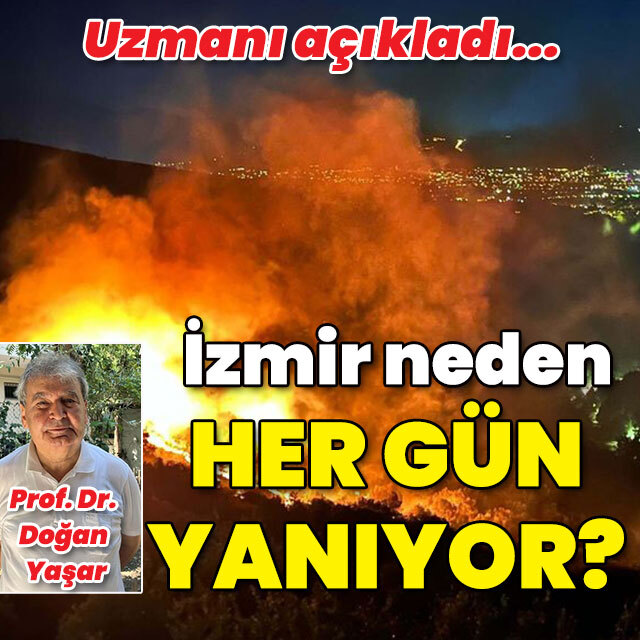 Uzmanı açıkladı! İzmir'de neden her gün yanıyor?