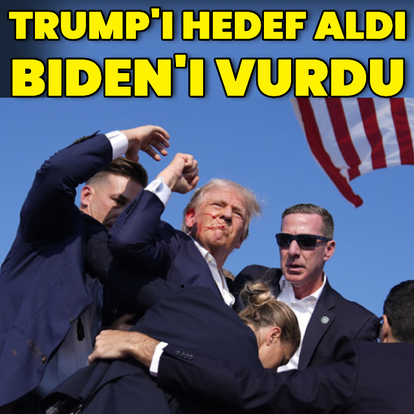 Trump'ı hedef aldı Biden'ı vurdu