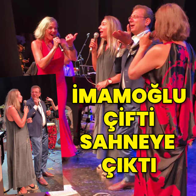 İmamoğlu çifti sahneye çıktı