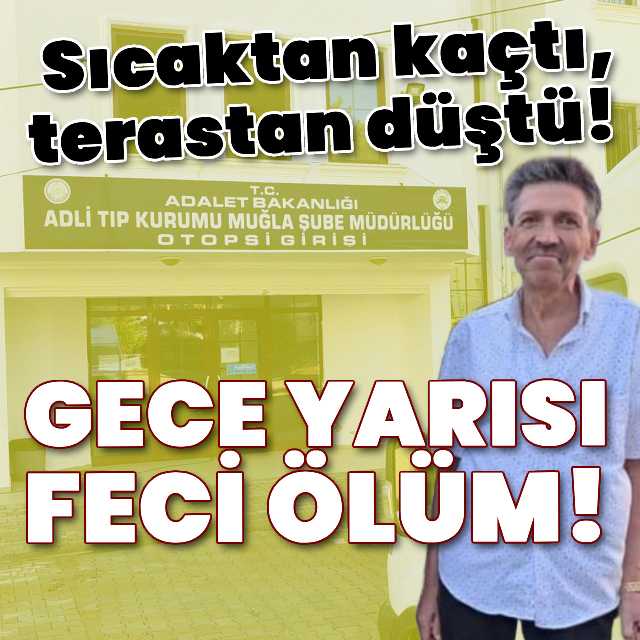 Sıcaktan kaçtı, terastan düştü!