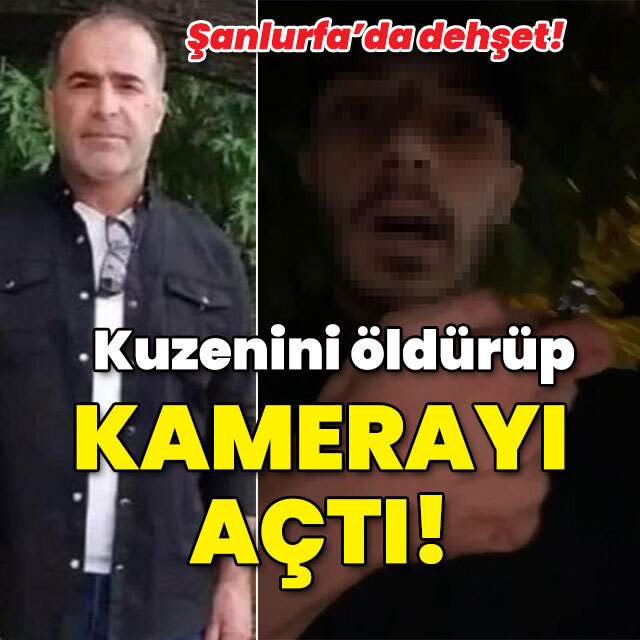 Kuzenini öldürdü! Kamerayı açtı!