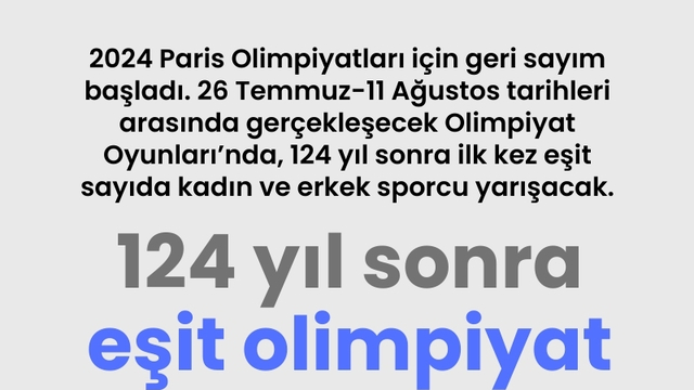 124 yıl sonra eşit olimpiyat