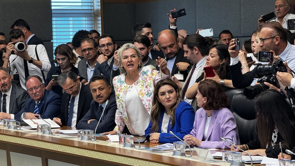 Sokak hayvanları komisyonunda gergin anlar