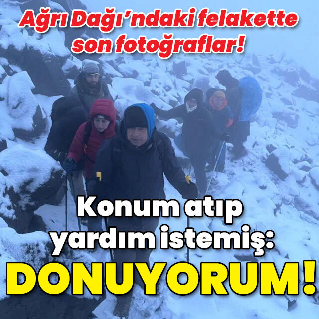 Yürek yakan son fotoğraflar! Konum atıp yardım istemiş: Donmak üzereyim!