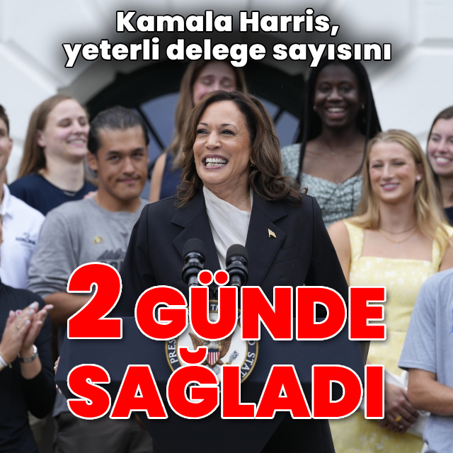 Harris yeterli delege sayısına ulaştı