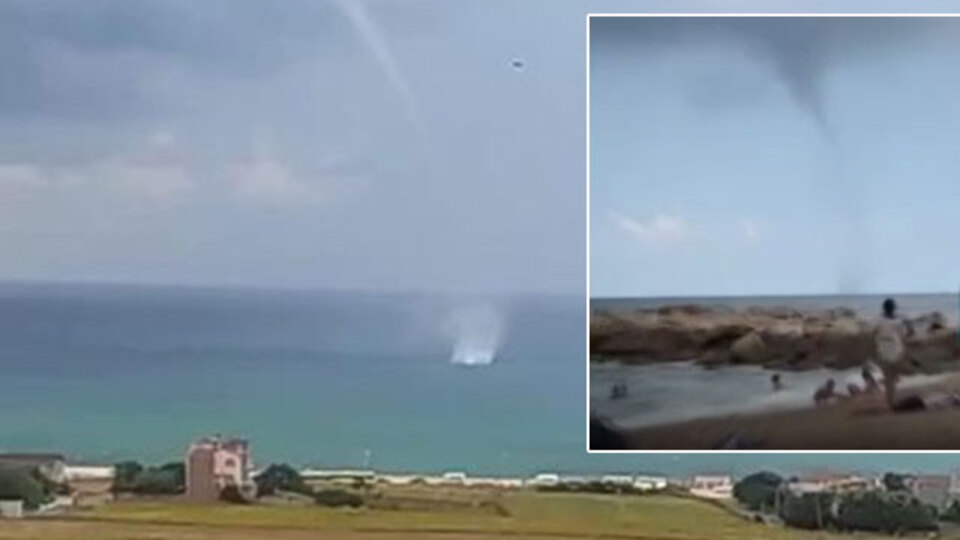 O anlar kamerada! İstanbul'da hortum!