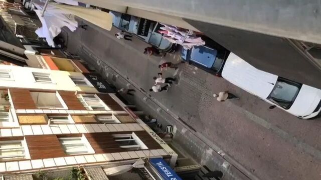 Silahlı kavga kamerada