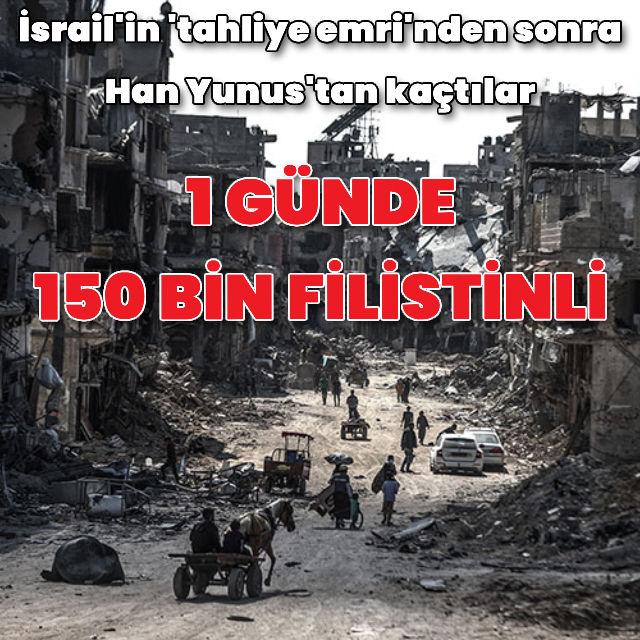 Han Hunus'ta 1 günde 150 bin kişi yerinden edildi