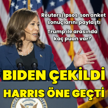 Biden çekildi, Harris öne geçti