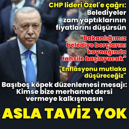 Cumhurbaşkanı Erdoğan'dan açıklamalar