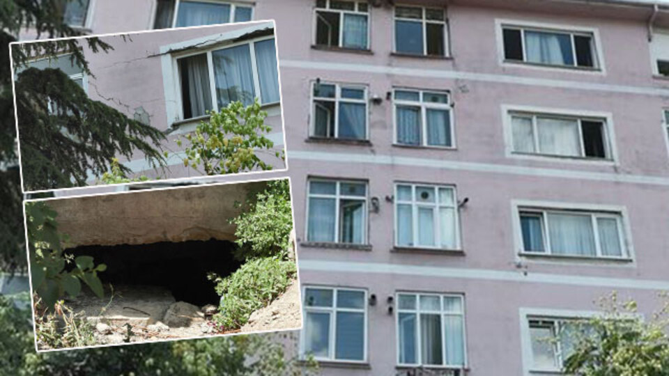 4 bloklu sitede yüzlerce insan yaşıyor! Bu binaya dikkat!