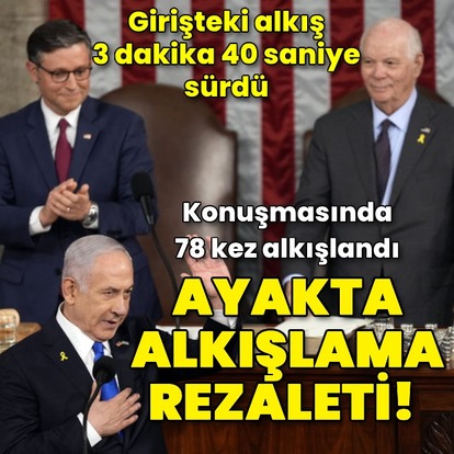 ABD Kongresi'nde ayakta alkışlandı