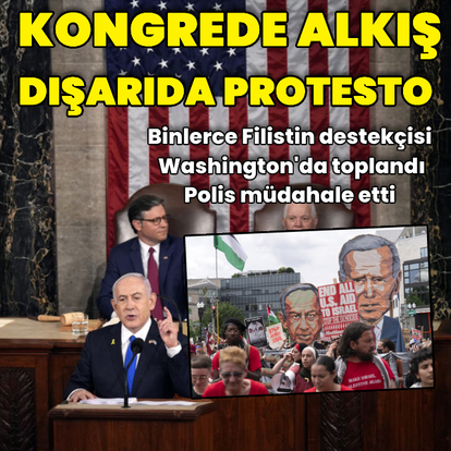 Kongrede alkışlandı dışarıda protesto edildi